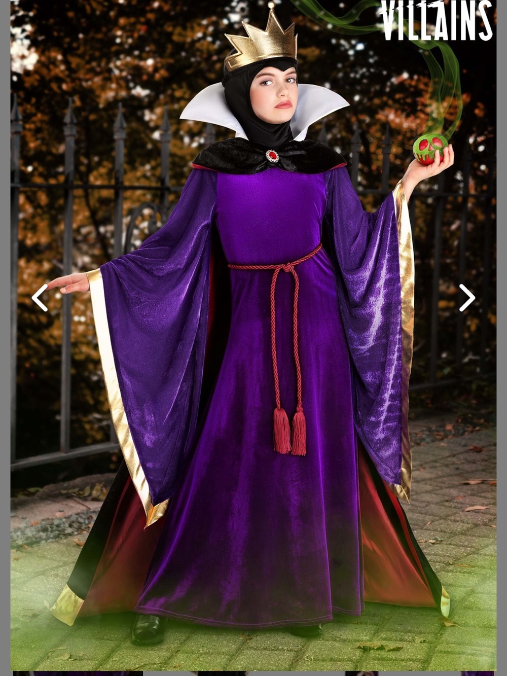 Disney Villains Brand Girl's size Small Snow White Evil Queen Costume Halloween